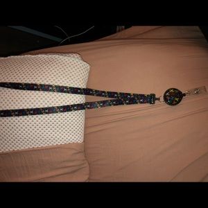 Multi color ribbon badge holder